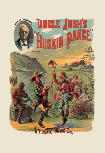 Uncle Josh's Huskin Dance 12x18 Giclee on canvas