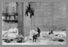 Removing Ice From the St. Mary's Lock 12x18 Giclee on canvas