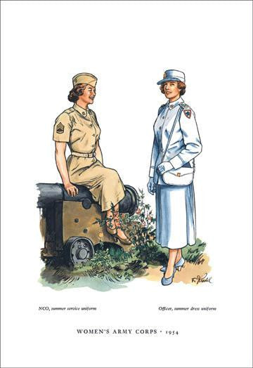 Women's Army Corps  1954 12x18 Giclee on canvas
