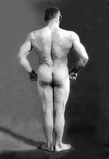Bodybuilder's Back 12x18 Giclee on canvas