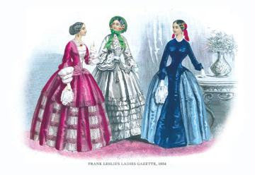 Frank Leslie's Ladies' Gazette  1854 #1 12x18 Giclee on canvas