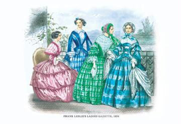 Frank Leslie's Ladies' Gazette  1854 #7 12x18 Giclee on canvas