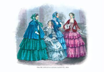 Frank Leslie's Ladies' Gazette  1854 #8 12x18 Giclee on canvas
