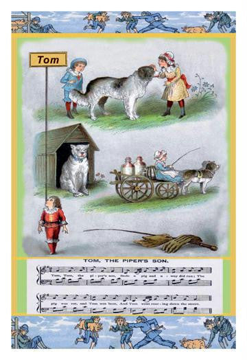 Tom  the Piper's Son 12x18 Giclee on canvas