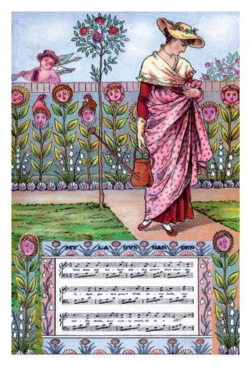 My Lady's Garden 12x18 Giclee on canvas