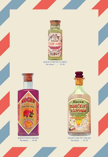 Koch's Face Creams 12x18 Giclee on canvas