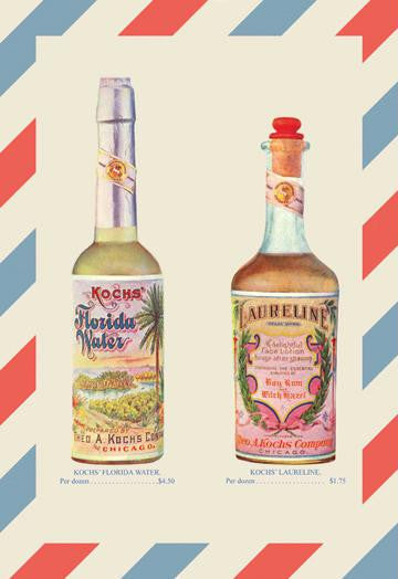 Koch's Florida Water and Laureline Face Lotion 12x18 Giclee on canvas