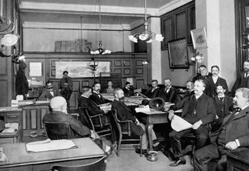 Reading Room at Merchant's Association  New York City 12x18 Giclee on canvas
