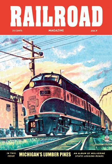 Railroad Magazine: Michigan's Lumber Pikes  1953 12x18 Giclee on canvas