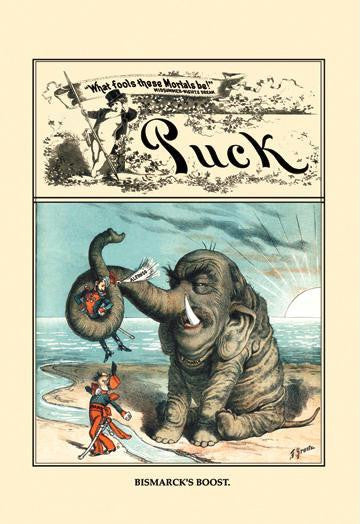 Puck Magazine: Bismarck's Boost 12x18 Giclee on canvas