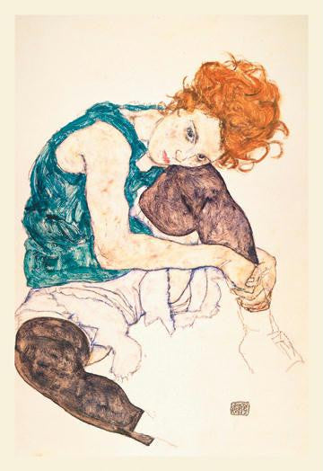 PAINTER's Wife  Seated 12x18 Giclee on canvas