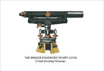 The Berger Engineers' Dumpy Level 12x18 Giclee on canvas