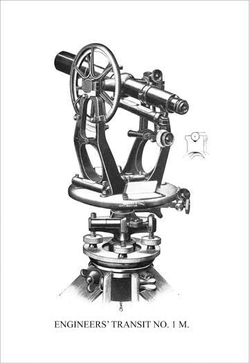 Engineers' Transit No. 1M 12x18 Giclee on canvas