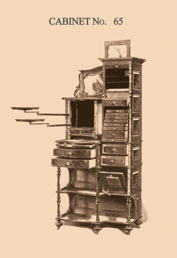 Dentist's Cabinet #65 12x18 Giclee on canvas