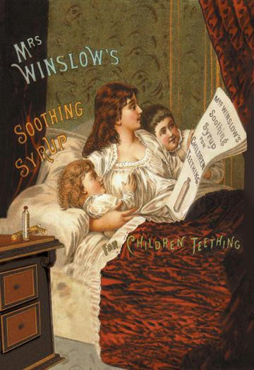 Mrs. Winslow's Soothing Syrup 12x18 Giclee on canvas
