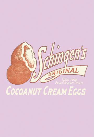 Schingen's Cocoanut Cream Eggs 12x18 Giclee on canvas