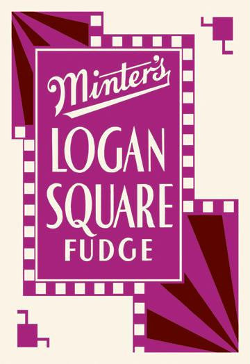 Minter's Logan Square Fudge 12x18 Giclee on canvas