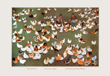 The Brigade's Chicken Farm 12x18 Giclee on canvas