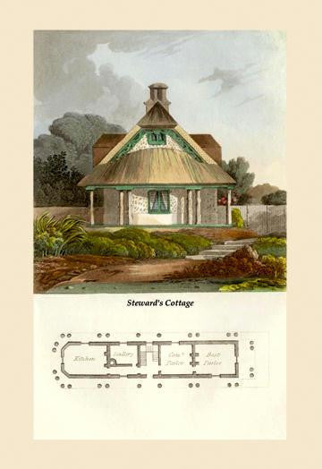 A Steward's Cottage 12x18 Giclee on canvas