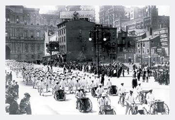 Parade Near City Hall  Philadelphia  PA 12x18 Giclee on canvas