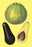Alligator Pears 12x18 Giclee on canvas