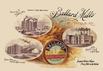 Ballard's Obelisk Flour 12x18 Giclee on canvas