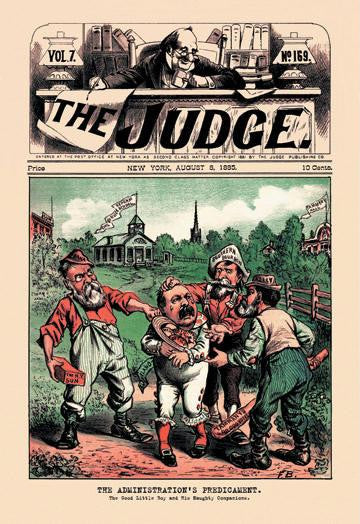 Judge: The Administration's Predicament 12x18 Giclee on canvas