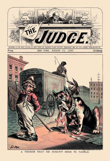Judge: A Terror That He Doesn't Seem To Tackle 12x18 Giclee on canvas