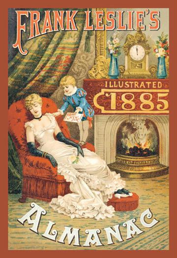 Frank Leslie's Illustrated Almanac: Happy New Year  1885 12x18 Giclee on canvas