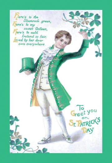 To Greet You On St. Patrick's Day 12x18 Giclee on canvas