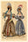 Ladies with Feathered Hats 12x18 Giclee on canvas