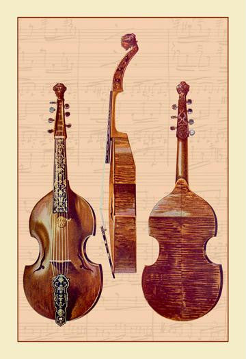Viola D'Amore 12x18 Giclee on canvas