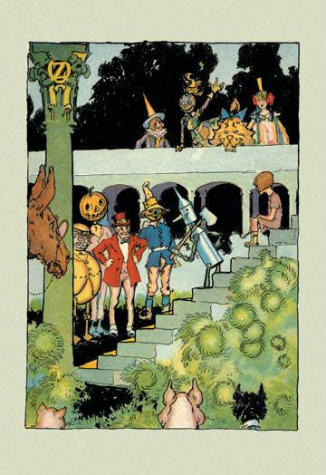 Princess Ozma's Court 12x18 Giclee on canvas
