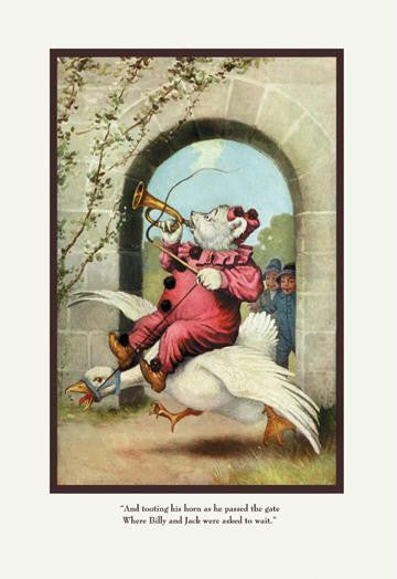 Teddy Roosevelt's Bears: Teddy G Tooting His Horn 12x18 Giclee on canvas