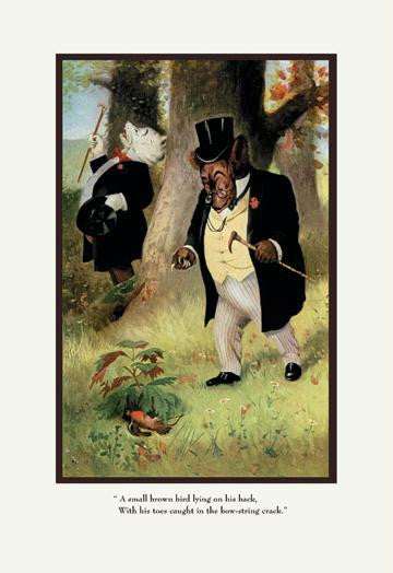 Teddy Roosevelt's Bears: A Small Brown Bird 12x18 Giclee on canvas