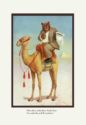Teddy Roosevelt's Bears: A Yankee Bear 12x18 Giclee on canvas