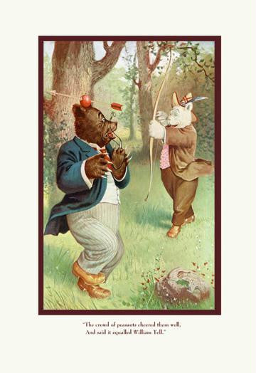 Teddy Roosevelt's Bears: William Tell 12x18 Giclee on canvas