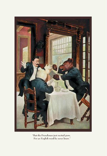 Teddy Roosevelt's Bears: The Frenchman 12x18 Giclee on canvas