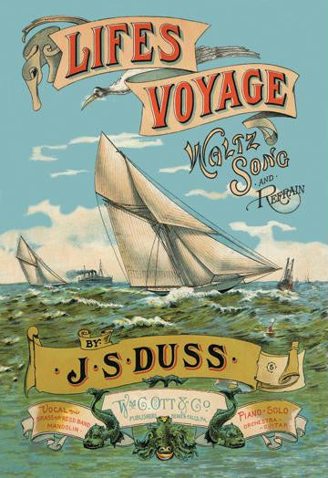 Life's Voyage - Waltz Song and Refrain 12x18 Giclee on canvas
