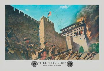 I'll Try  Sir! 12x18 Giclee on canvas