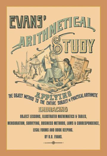 Evans' Arithmetical Study 12x18 Giclee on canvas
