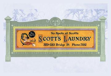 Scott's Laundry 12x18 Giclee on canvas