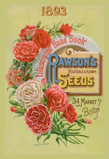 Rawson's Vegetable and Flower Seeds 12x18 Giclee on canvas