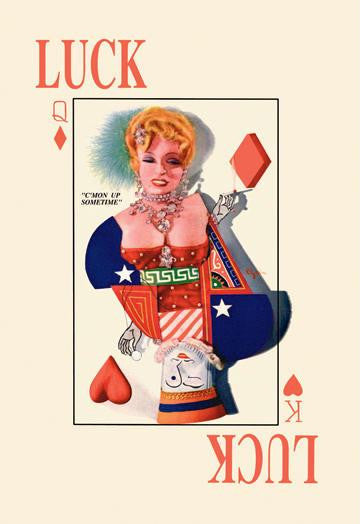 Luck: C'mon Up Sometime 12x18 Giclee on canvas