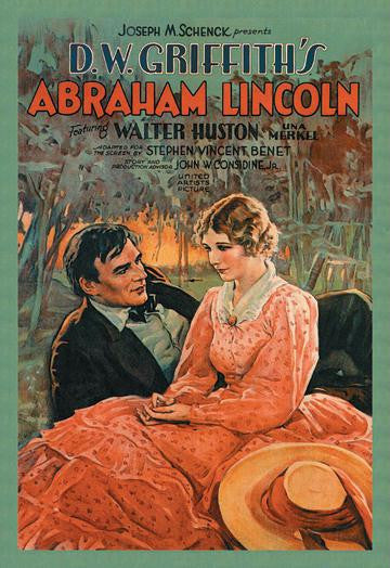 D.W. Griffith's Abraham Lincoln 12x18 Giclee on canvas
