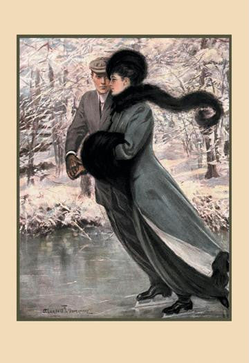 A Winter's Date 12x18 Giclee on canvas