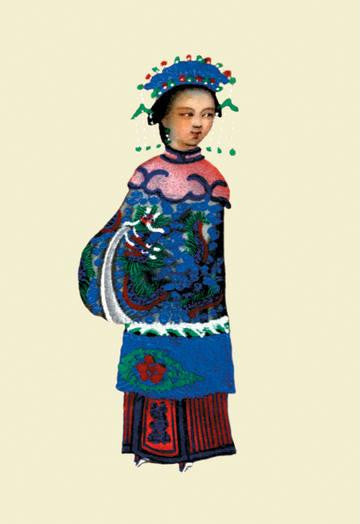 China's Girl 12x18 Giclee on canvas