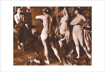 In the Painter's Studio 12x18 Giclee on canvas