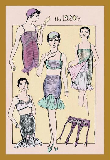 The Flapper's Girdle 12x18 Giclee on canvas