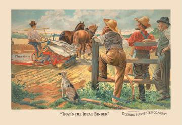 That's the Ideal Binder - Deering Harvester Co. 12x18 Giclee on canvas